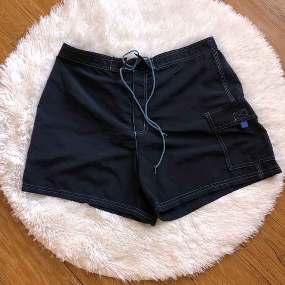 Catalina Navy Blue Swim Shorts with Blue Accents - Picture 1 of 6